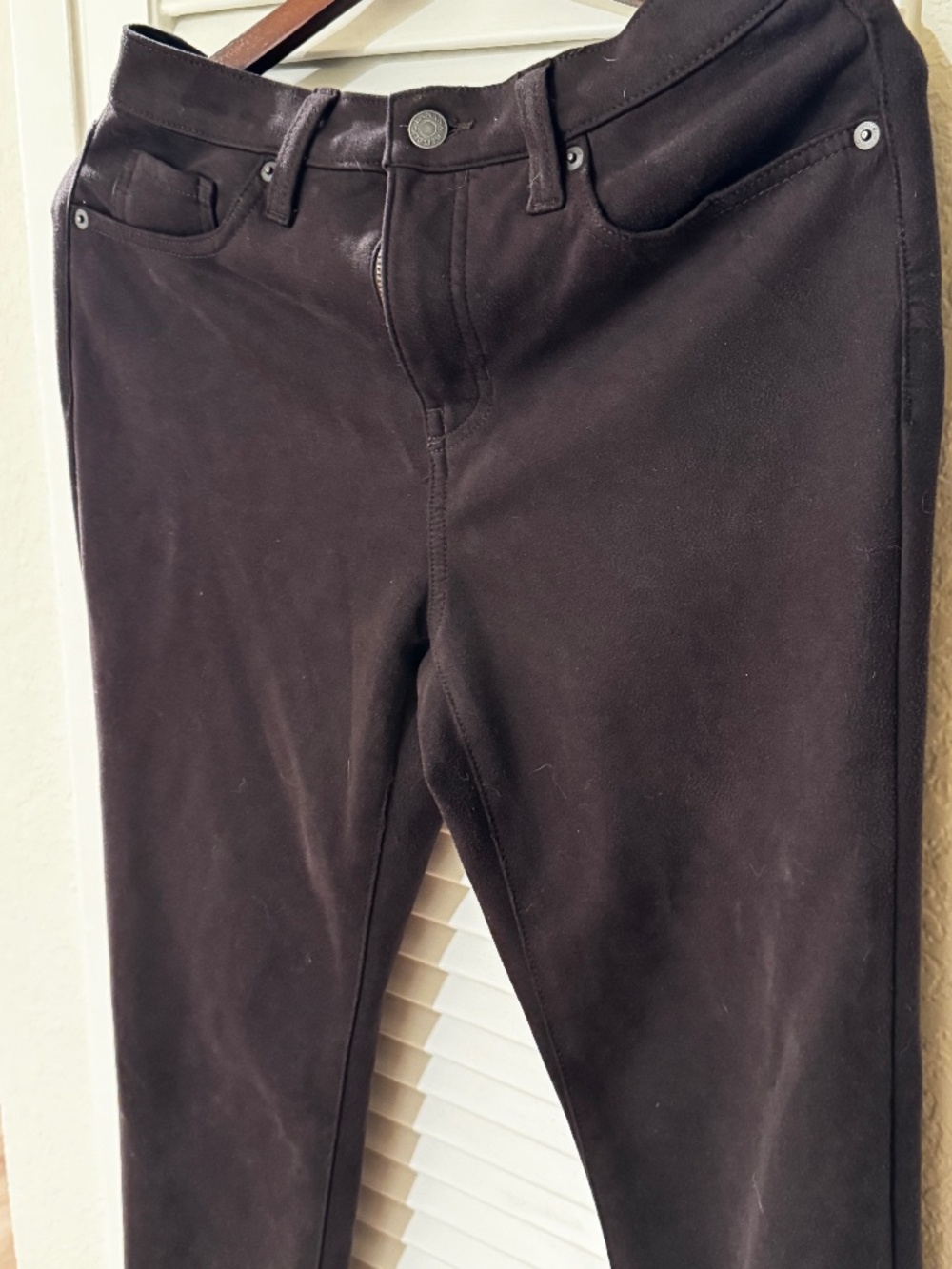 Banana Republic Womens Washwell High Rise Slim Faux Suede Jeans 28/6